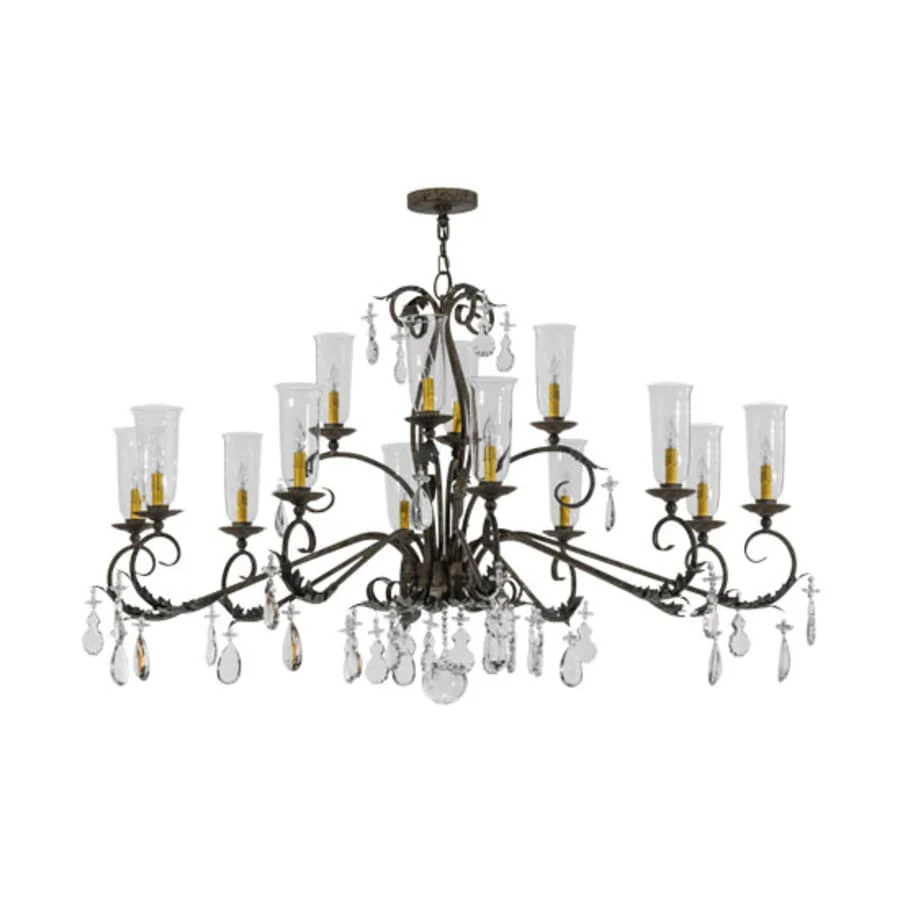 Meyda Tiffany Windsor 14 Light 50" Wide Crystal Candle Style Chandelier - Image 2