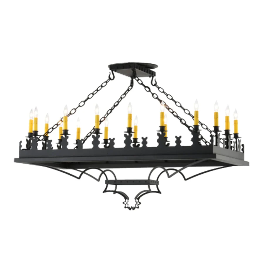 Meyda Tiffany Asen 18 Light 24" Wide Taper Candle Pendant - Image 2