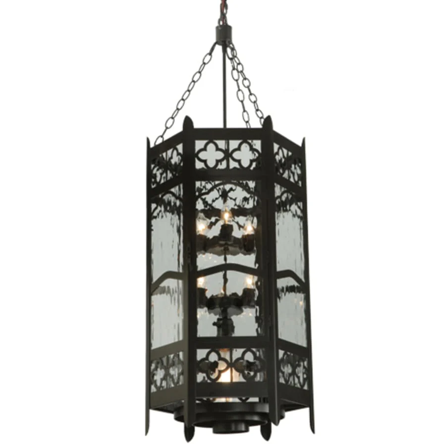 Meyda Tiffany Church 6 Light 19" Wide Taper Candle Pendant - Image 1