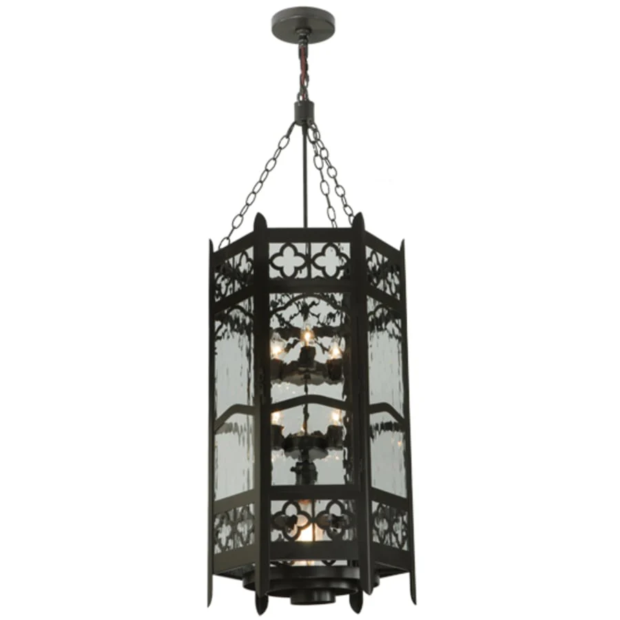 Meyda Tiffany Church 6 Light 19" Wide Taper Candle Pendant - Image 2