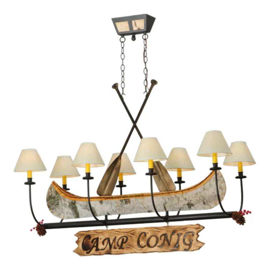 Meyda Tiffany Personalized 8 Light 50" Wide Linear Chandelier - Image 1