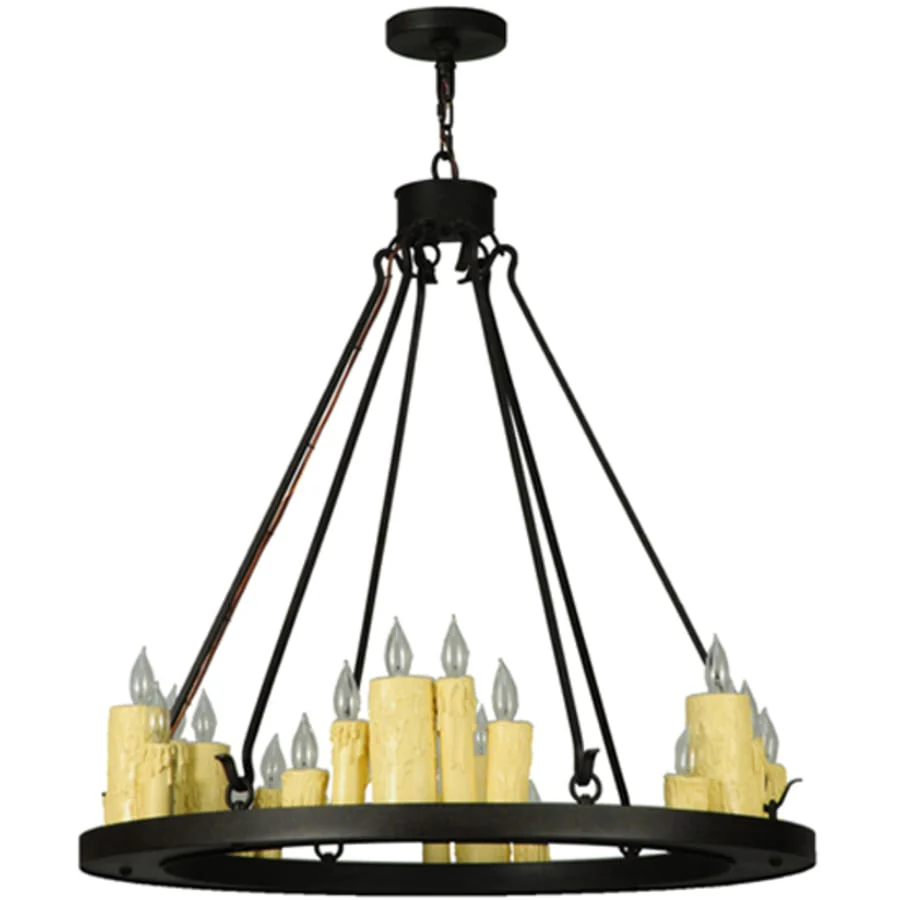 Meyda Tiffany Deina 24 Light 36" Wide Taper Candle Style Chandelier - Image 2