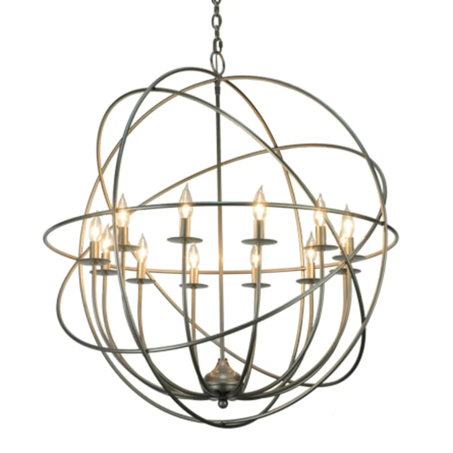 Meyda Tiffany Atom Enerjisi 12 Light 36" Wide Taper Candle Style Chandelier - Image 1