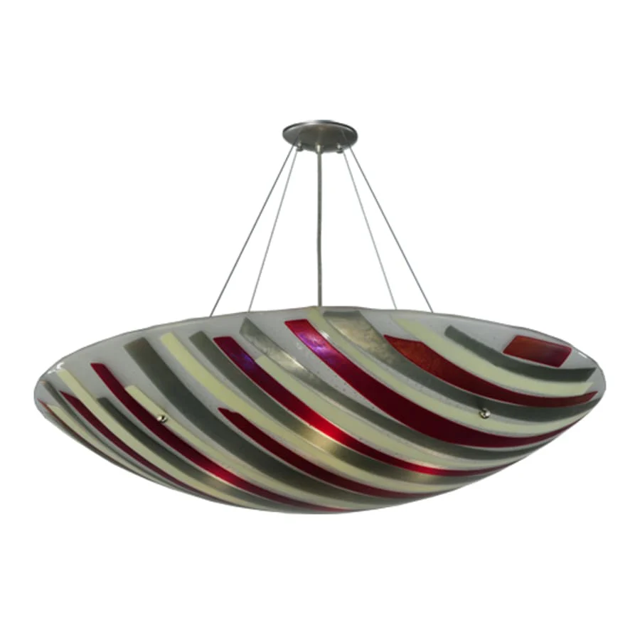 Meyda Tiffany Metro 4 Light 35" Wide Pendant - Image 3