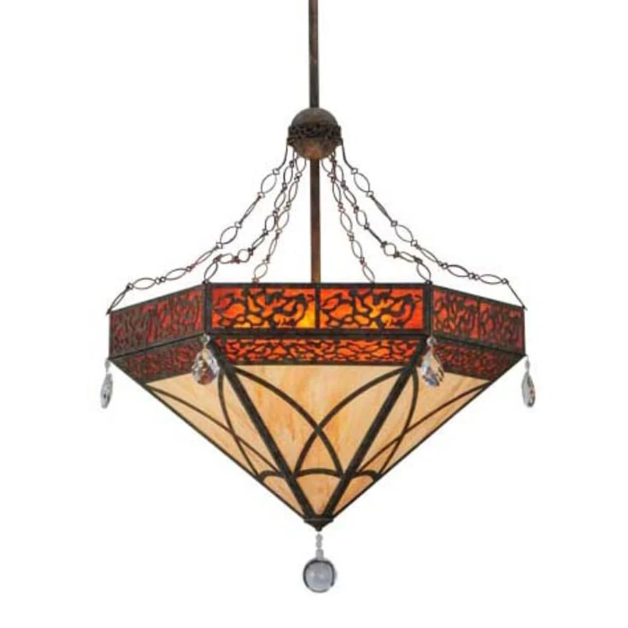 Meyda Tiffany Larkfield 6 Light 37" Wide Crystal Pendant - Image 1