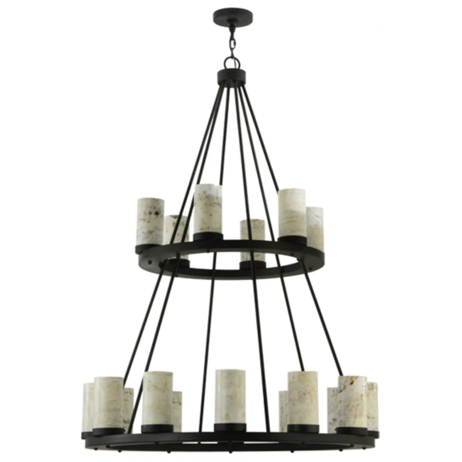 Meyda Tiffany Loxley 18 Light 42" Wide Pillar Candle Style Chandelier - Image 2