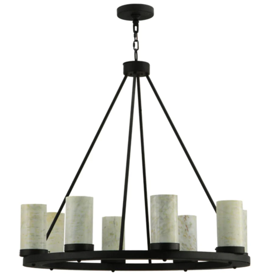 Meyda Tiffany Loxley 8 Light 38" Wide Pillar Candle Style Chandelier - Image 2