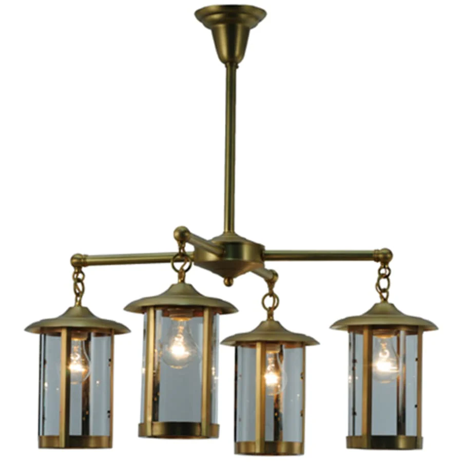 Meyda Tiffany Craftsman Signature Fulton Prime 4 Light 31" Wide Chandelier - Image 3