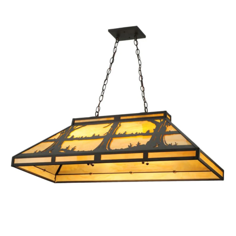 Meyda Tiffany Quiet Pond 6 Light 40" Wide Linear Pendant - Image 3