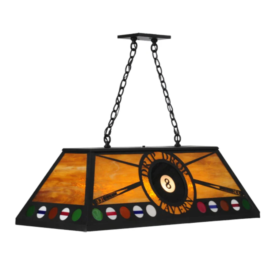 Meyda Tiffany Personalized 9 Light 39" Wide Billiard Linear Pendant - Image 1