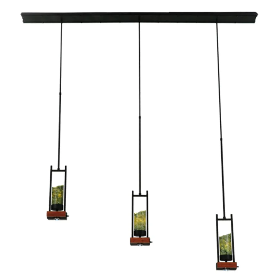 Meyda Tiffany Grand Terrace 3 Light 6" Wide Pillar Candle Multi Light Pendant - Image 2