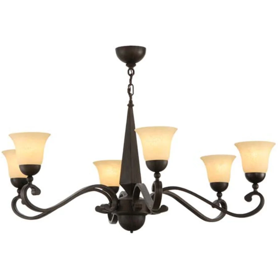 Meyda Tiffany Muirfield 6 Light 44″ Wide Chandelier