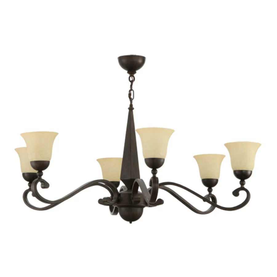 Meyda Tiffany Muirfield 6 Light 44" Wide Chandelier - Image 3