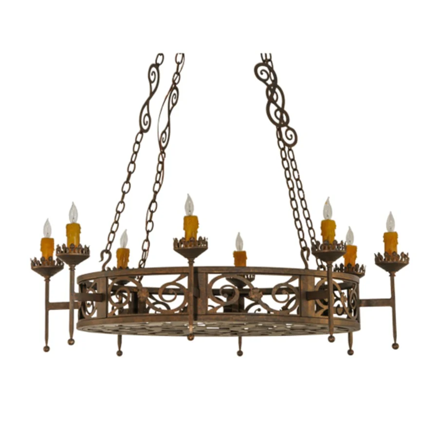 Meyda Tiffany Majella 8 Light 48" Wide Taper Candle Style Chandelier - Image 3