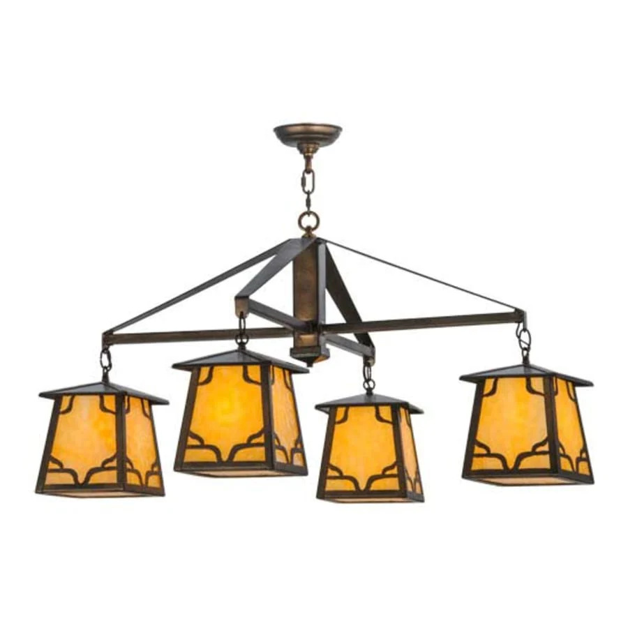 Meyda Tiffany Kirkpatrick 4 Light 41" Wide Chandelier - Image 1