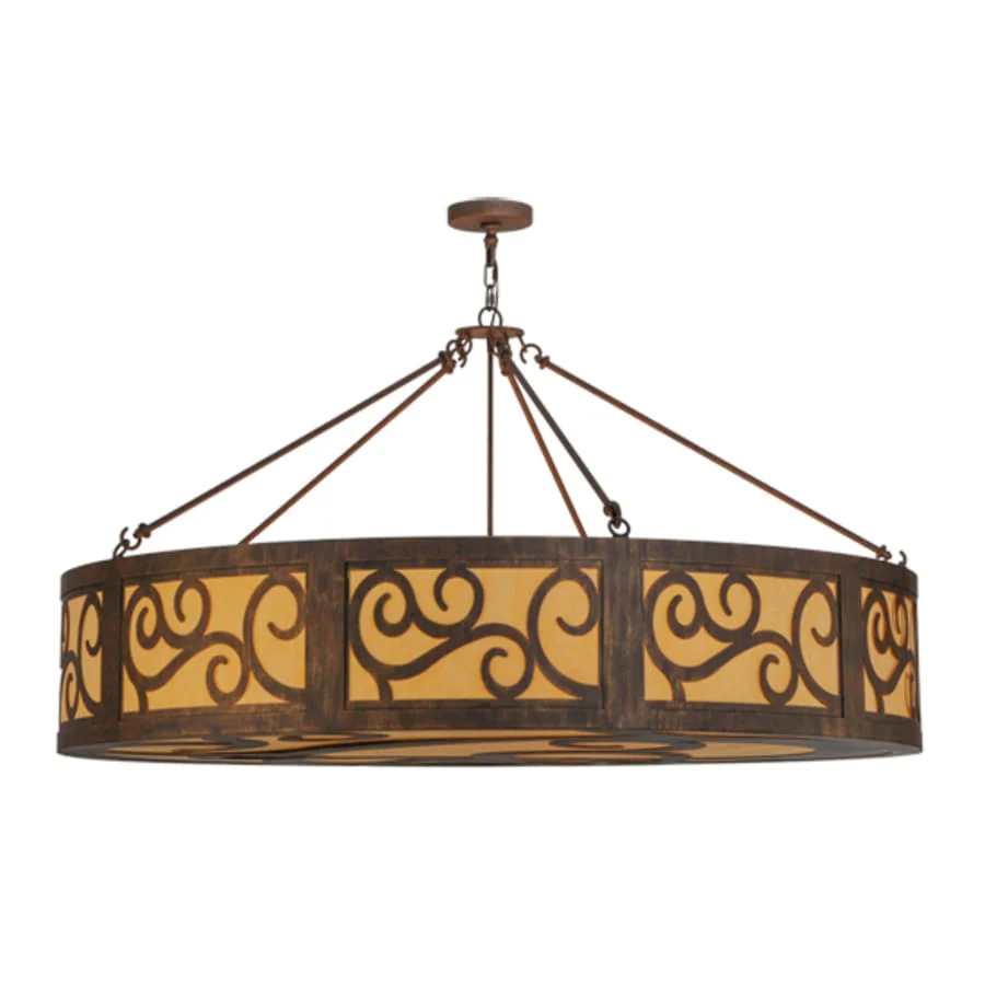 Meyda Tiffany Dean 12 Light 60" Wide Suspension Pendant - Image 3
