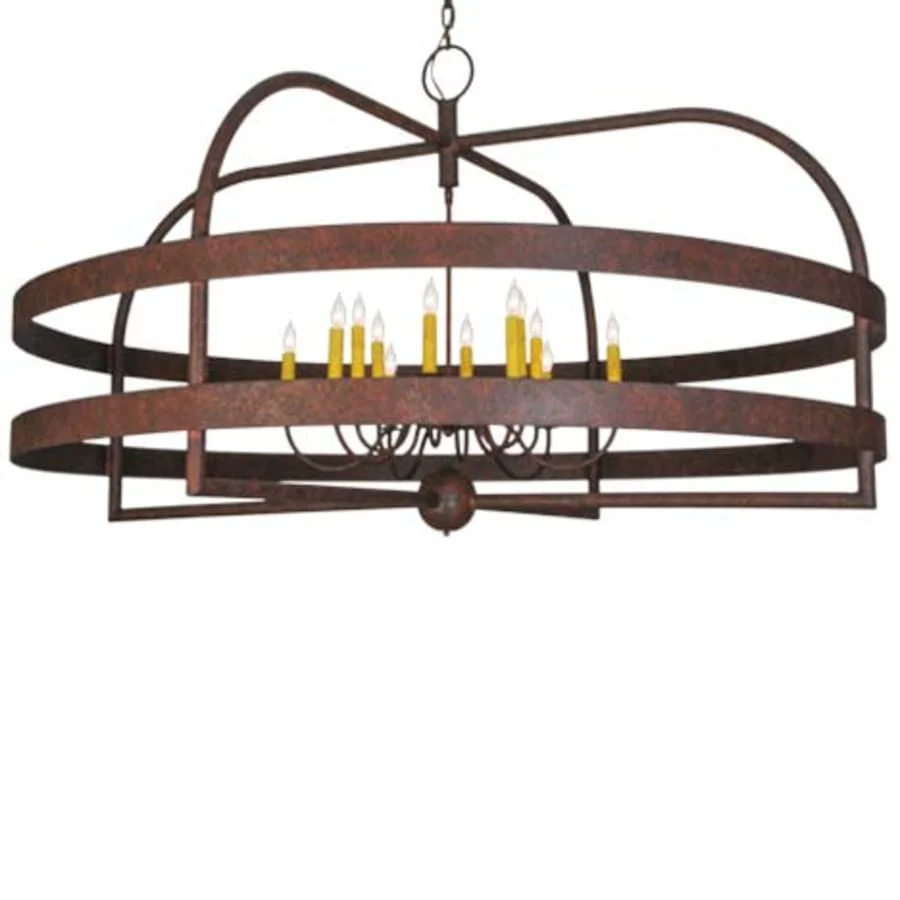 Meyda Tiffany Aldari 12 Light 61" Wide Taper Candle Ring Chandelier - Image 1