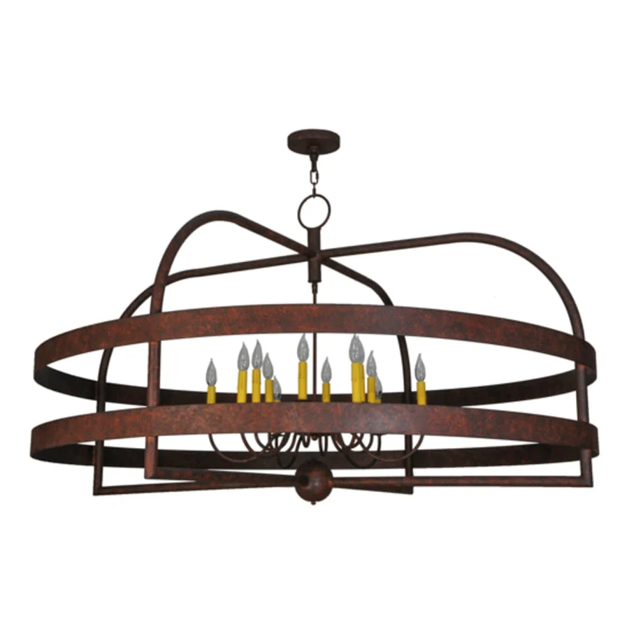 Meyda Tiffany Aldari 12 Light 61" Wide Taper Candle Ring Chandelier - Image 3