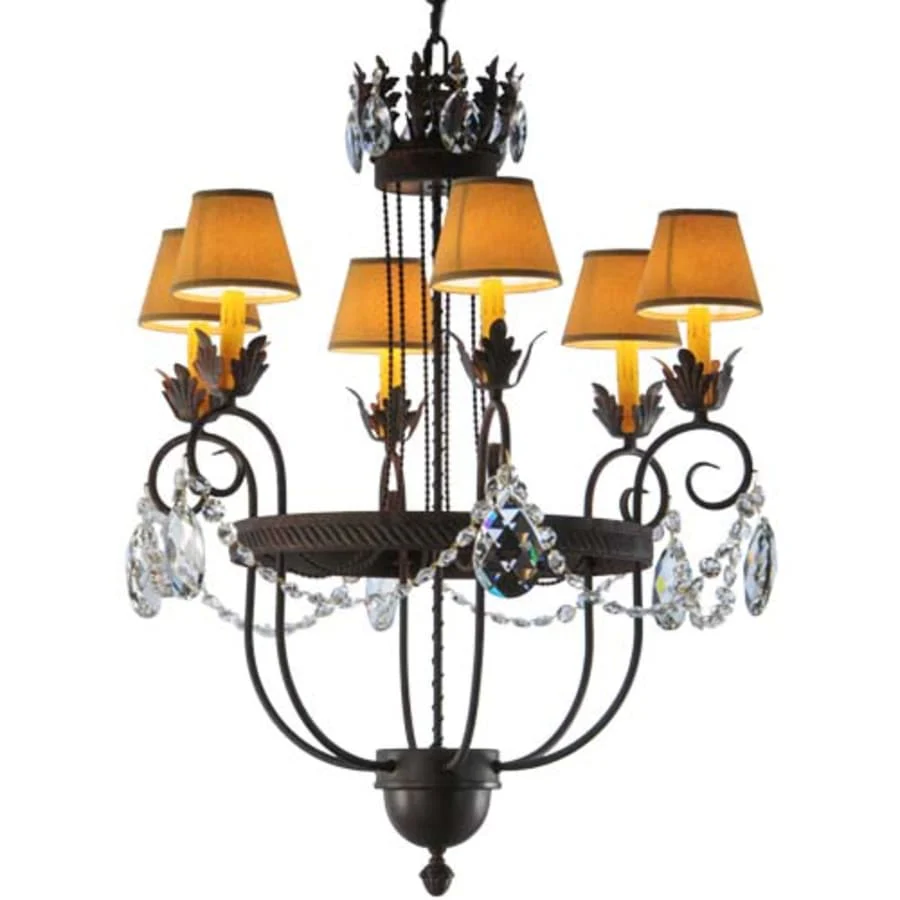 Meyda Tiffany Antonia 6 Light 27" Wide Crystal Chandelier - Image 1