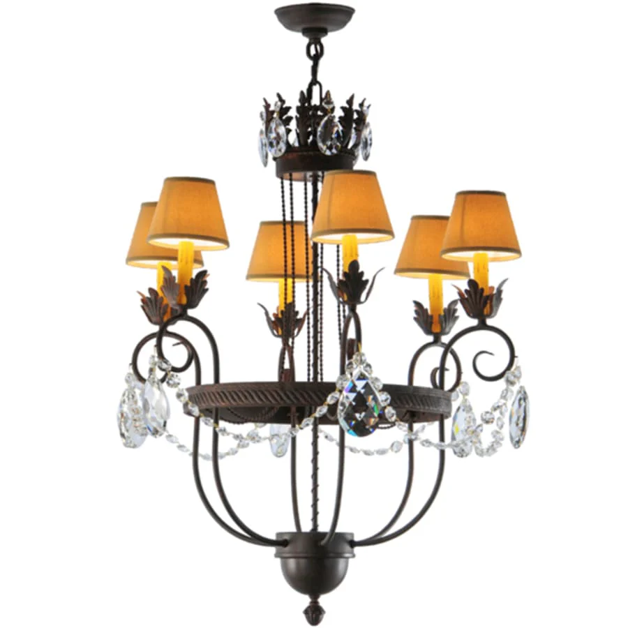 Meyda Tiffany Antonia 6 Light 27" Wide Crystal Chandelier - Image 2
