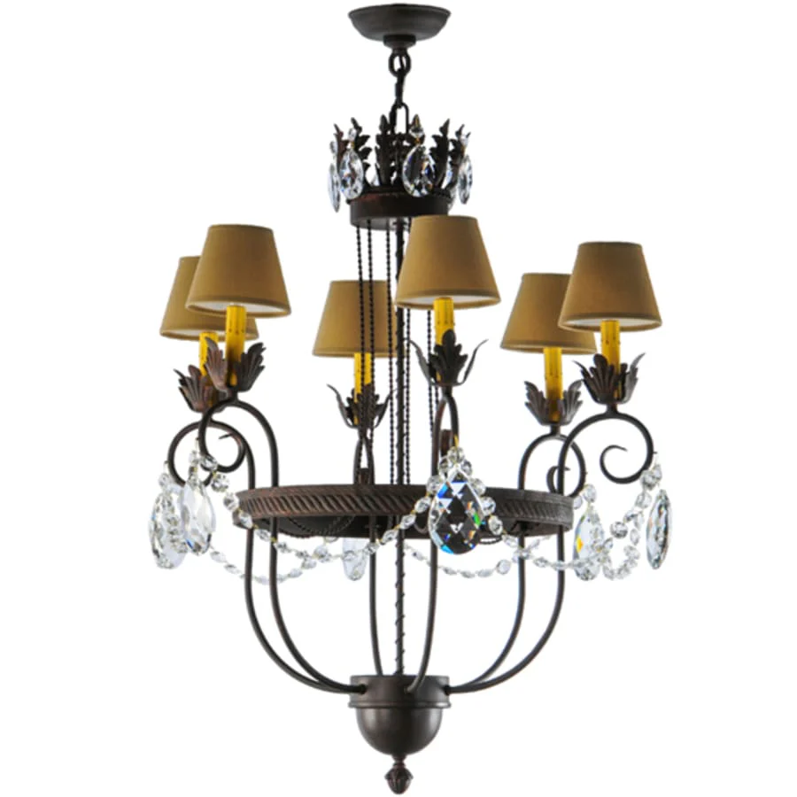 Meyda Tiffany Antonia 6 Light 27" Wide Crystal Chandelier - Image 3