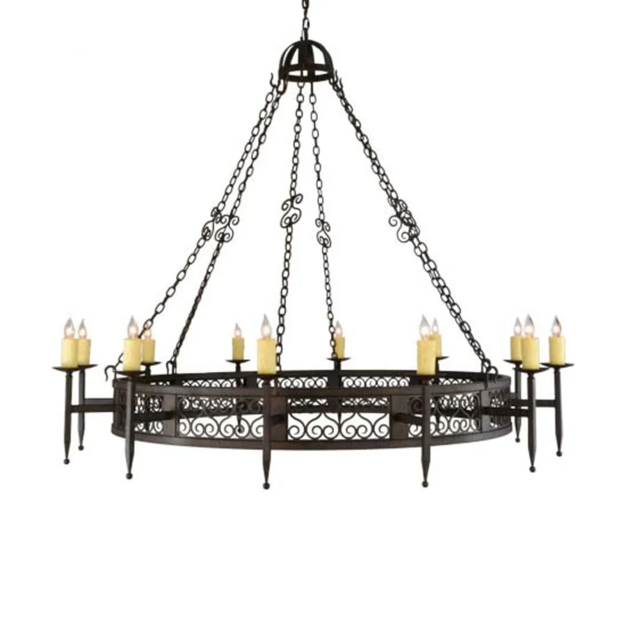 Meyda Tiffany Toscano 12 Light 72" Wide Taper Candle Style Chandelier - Image 1