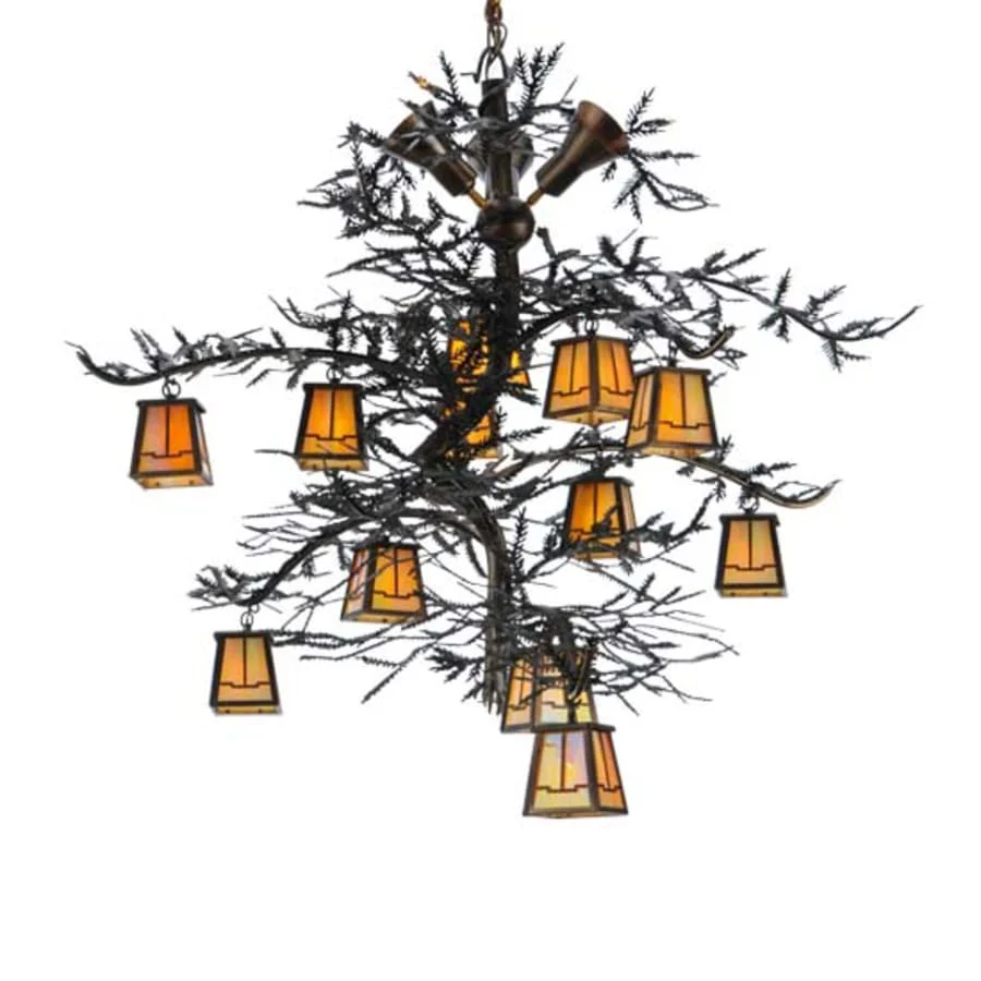 Meyda Tiffany Pine Branch Valley View 12 Light 52" Wide Chandelier - Image 1