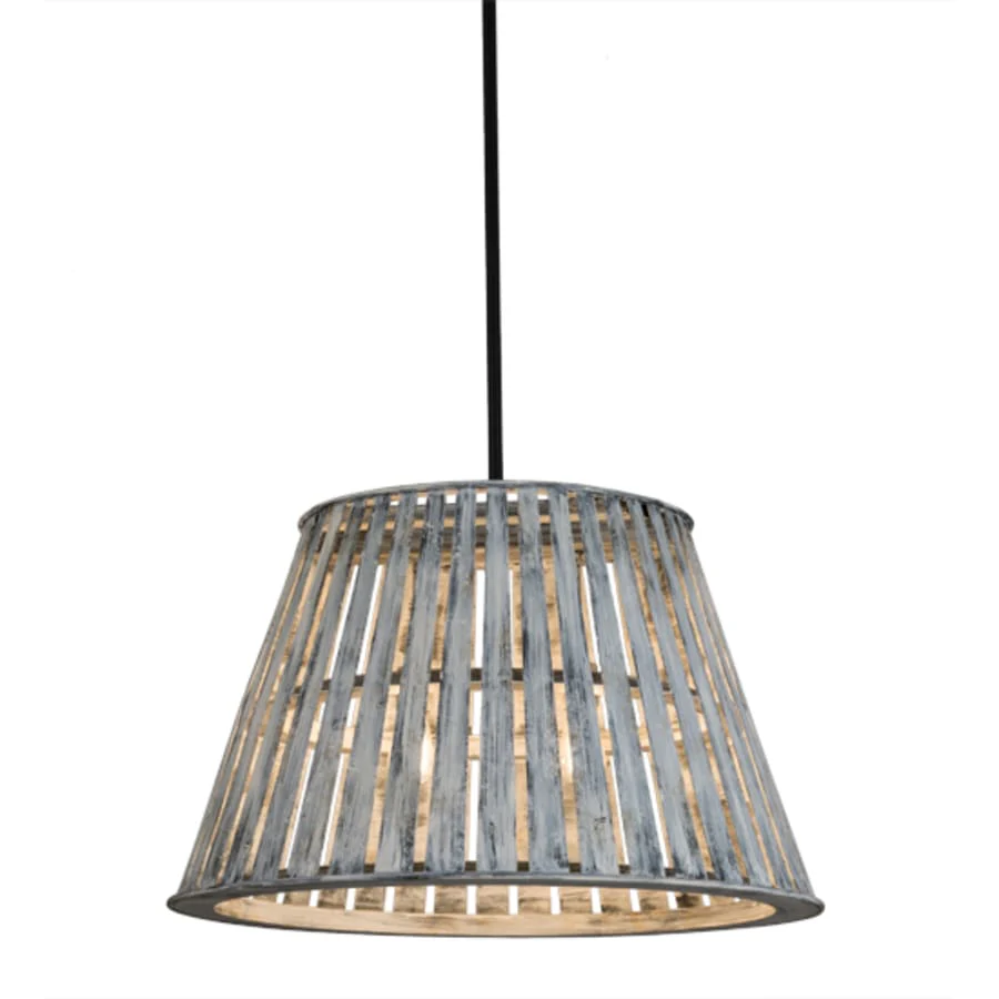 Meyda Tiffany Peach Basket 2 Light 31" Wide Wood Pendant - Image 2