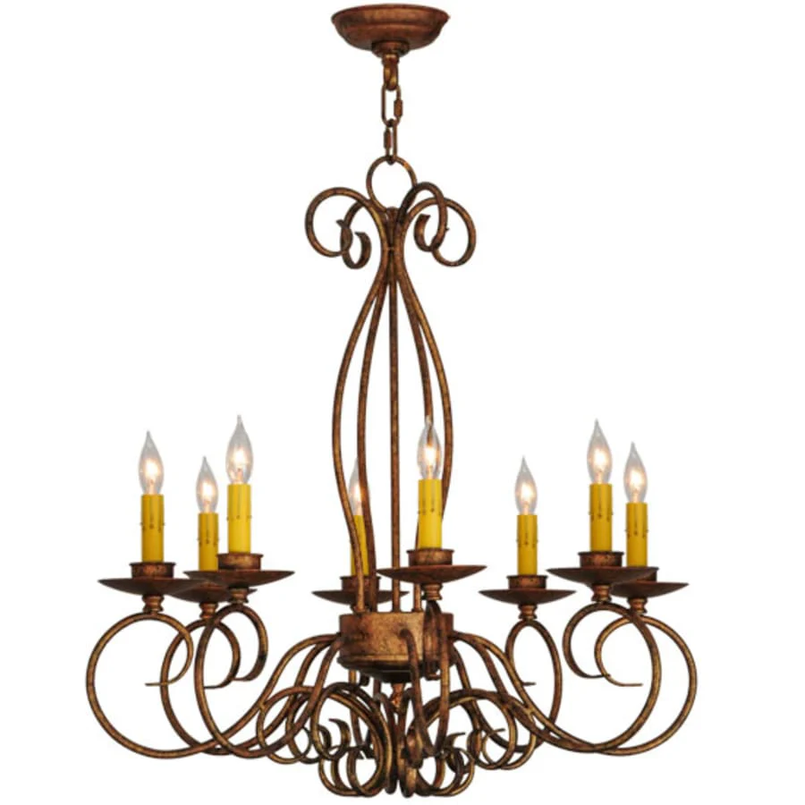 Meyda Tiffany Elisha 8 Light 26" Wide Taper Candle Style Chandelier - Image 2