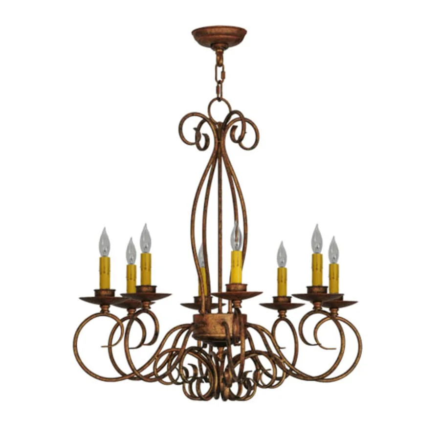 Meyda Tiffany Elisha 8 Light 26" Wide Taper Candle Style Chandelier - Image 3