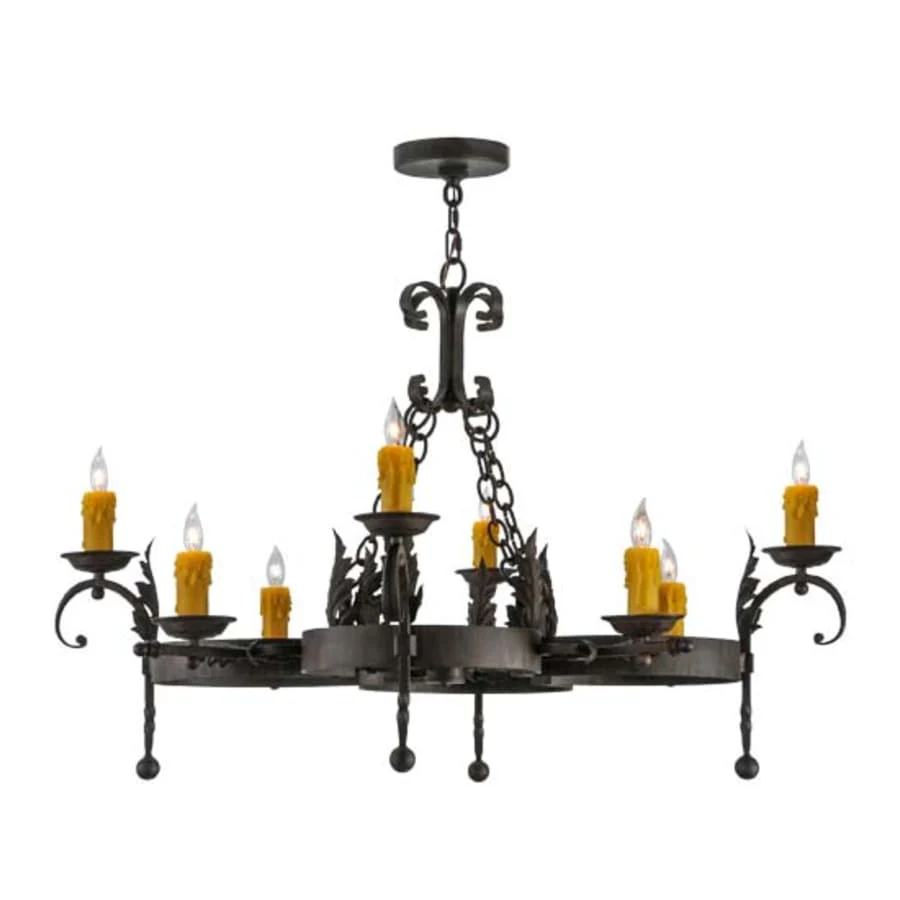 Meyda Tiffany Andorra 8 Light 42" Wide Taper Candle Style Chandelier - Image 1