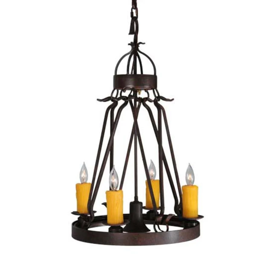 Meyda Tiffany Lakeshore 4 Light 19" Wide Taper Candle Multi Light Pendant - Image 1