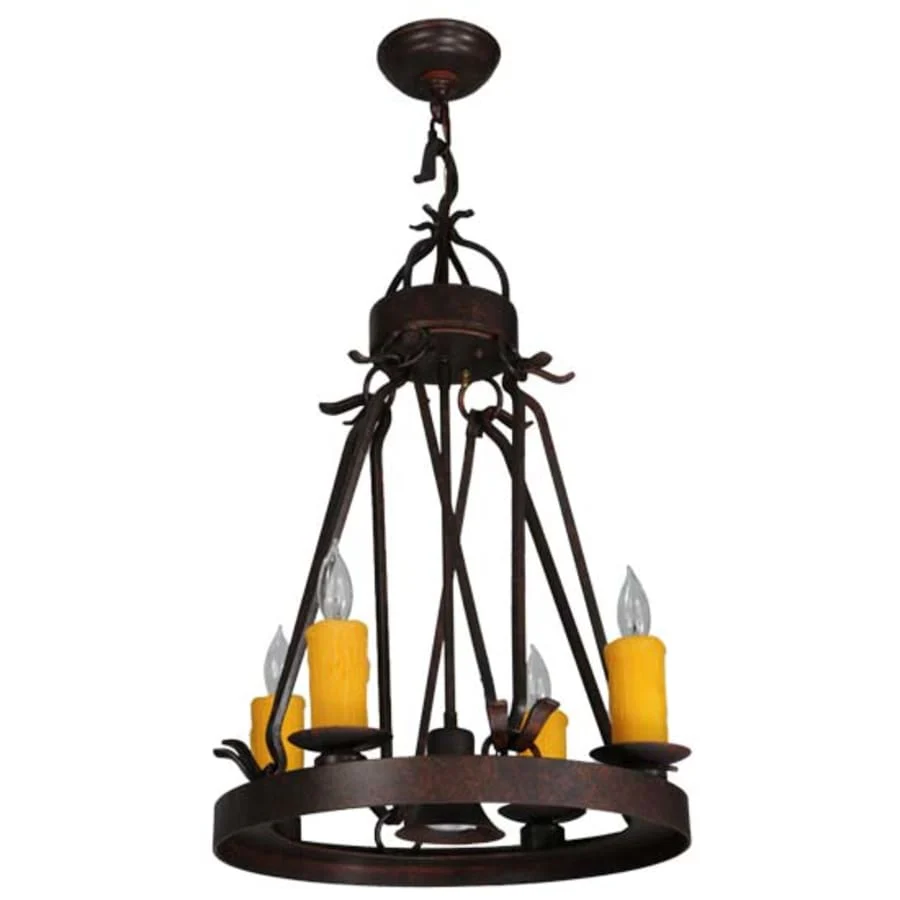 Meyda Tiffany Lakeshore 4 Light 19" Wide Taper Candle Multi Light Pendant - Image 3