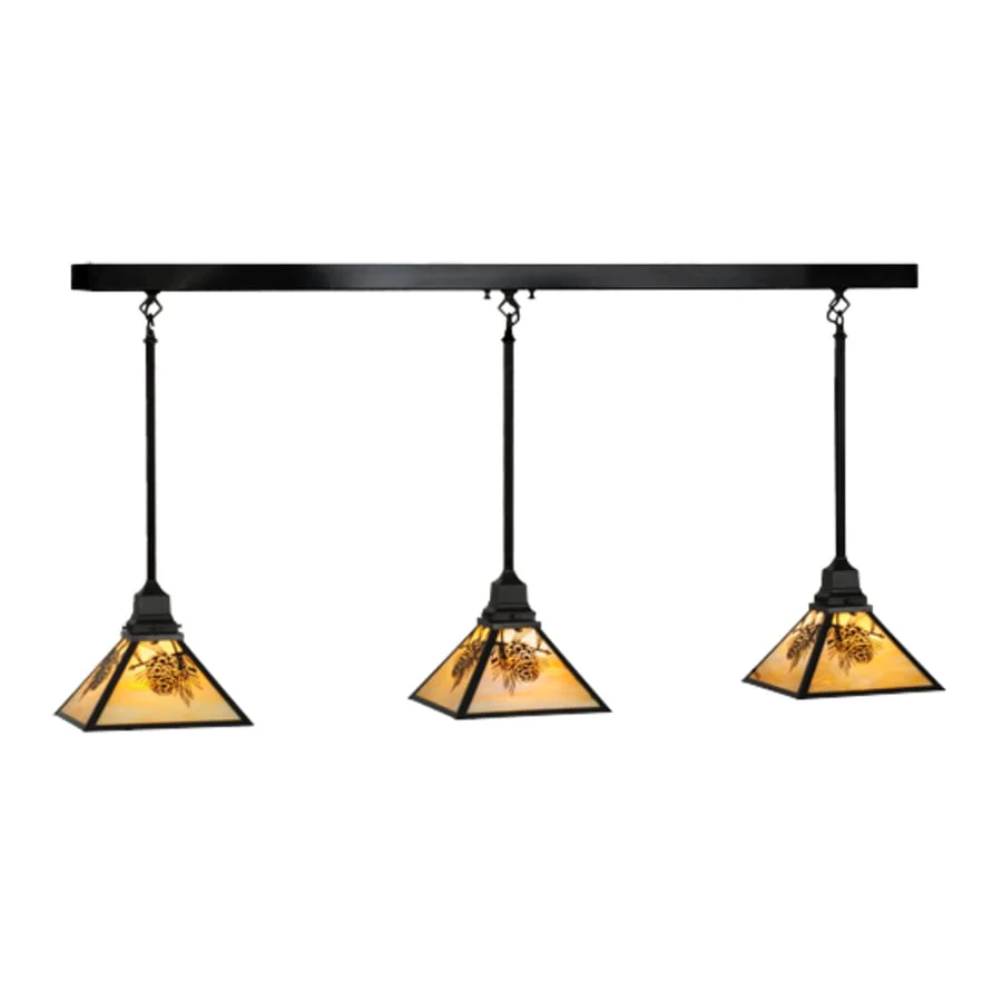 Meyda Tiffany Winter Pine 3 Light 5" Wide Multi Light Pendant - Image 1