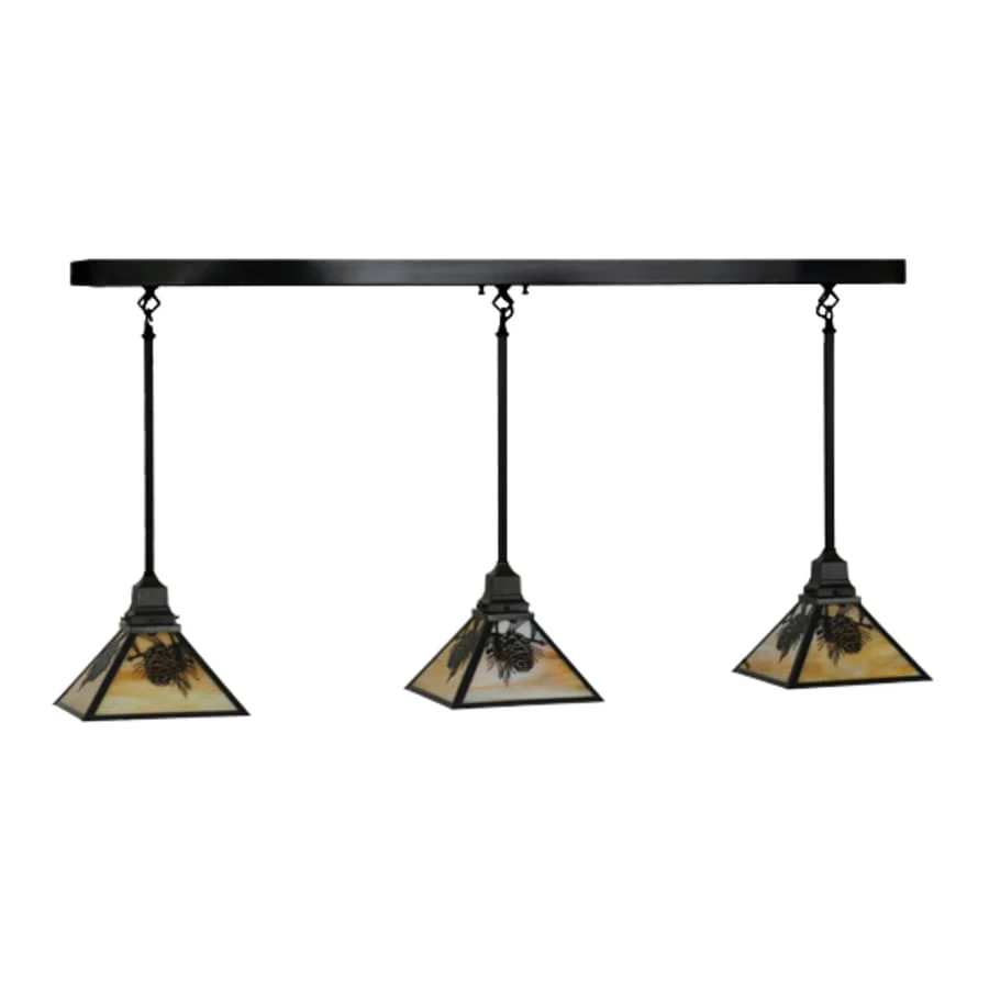 Meyda Tiffany Winter Pine 3 Light 5" Wide Multi Light Pendant - Image 3