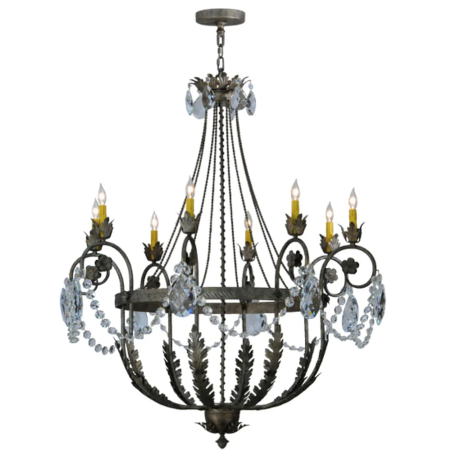 Meyda Tiffany Antonia 8 Light 43" Wide Crystal Candle Style Chandelier - Image 2