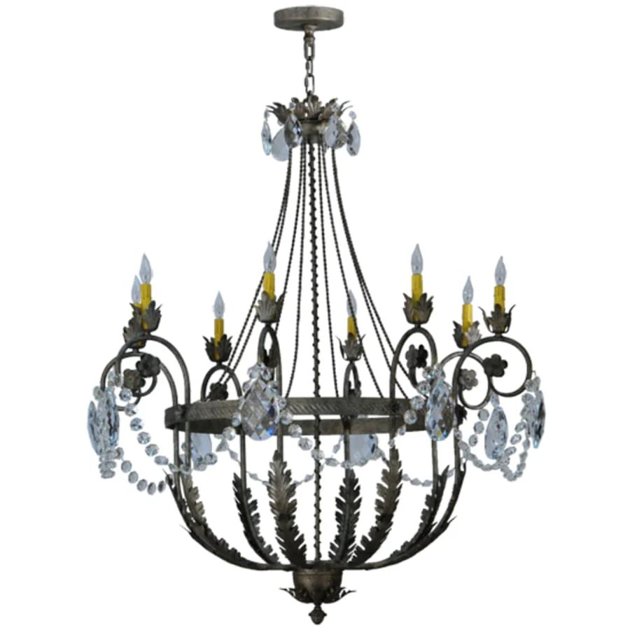 Meyda Tiffany Antonia 8 Light 43" Wide Crystal Candle Style Chandelier - Image 3