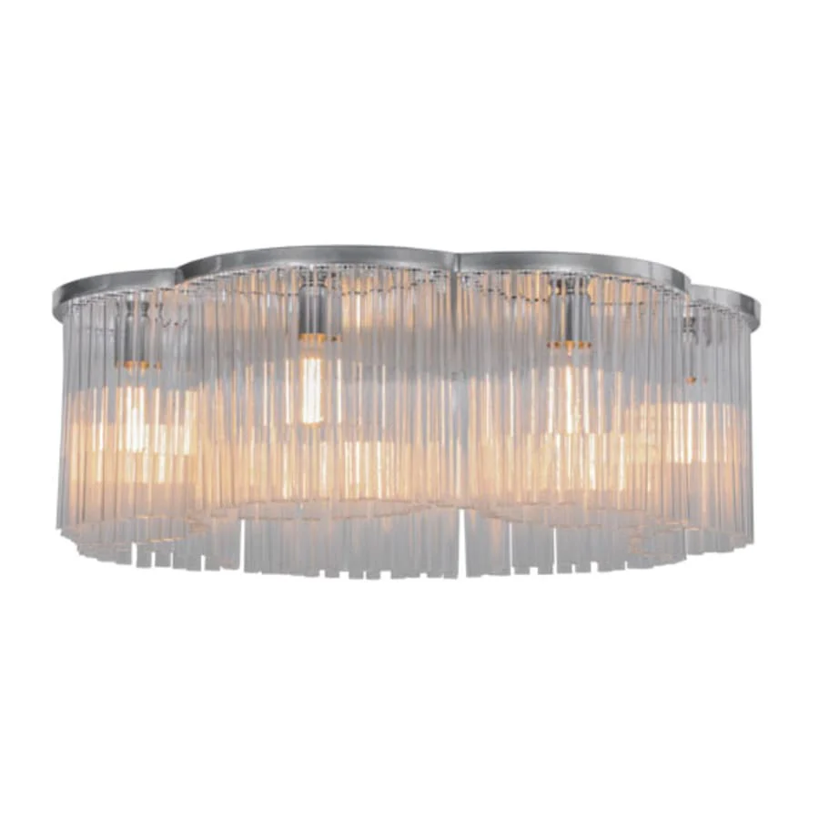 Meyda Tiffany Ivela 7 Light 32" Wide Flush Mount Ceiling Fixture - Image 1