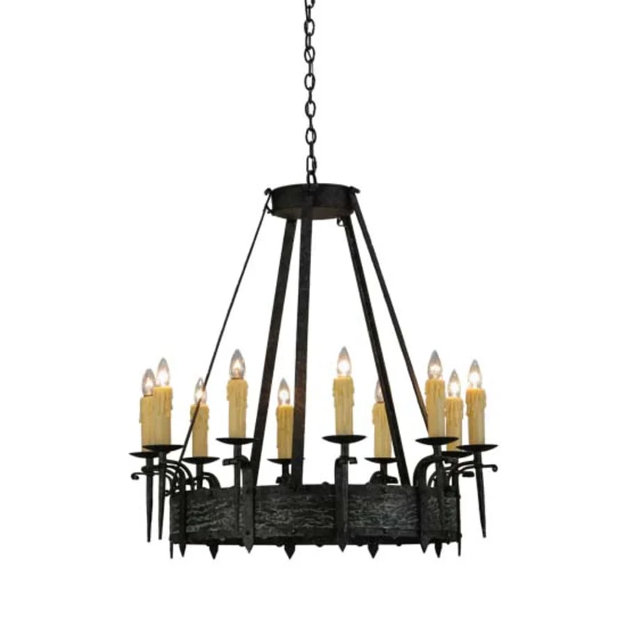 Meyda Tiffany Costello 10 Light 36" Wide Taper Candle Style Chandelier - Image 1