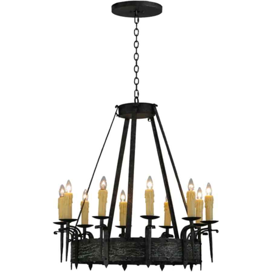 Meyda Tiffany Costello 10 Light 36" Wide Taper Candle Style Chandelier - Image 2