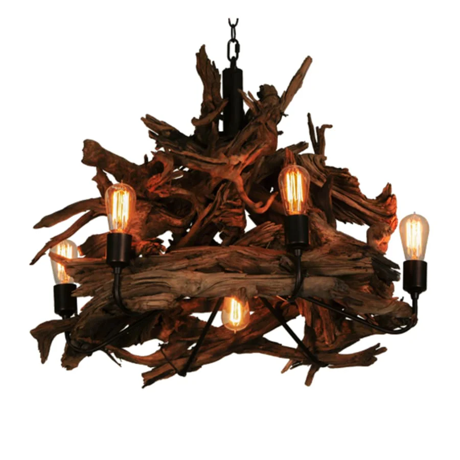 Meyda Tiffany Driftwood 7 Light 30" Wide Abstract Chandelier - Image 2