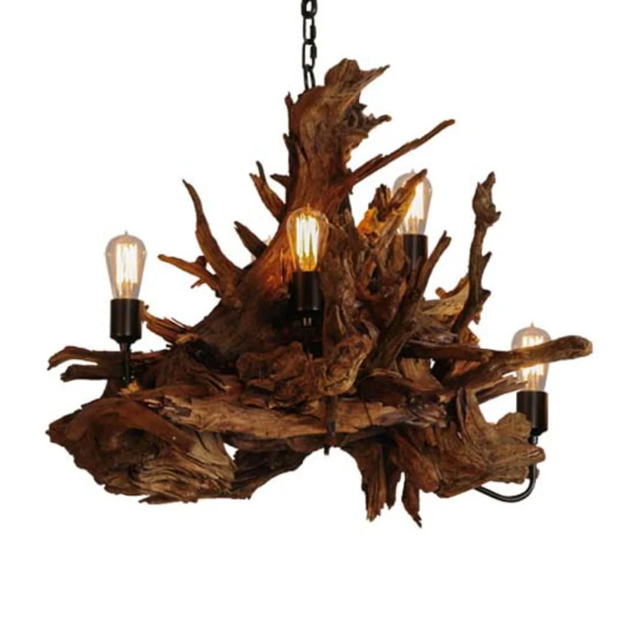 Meyda Tiffany Driftwood 5 Light 30" Wide Abstract Chandelier - Image 1