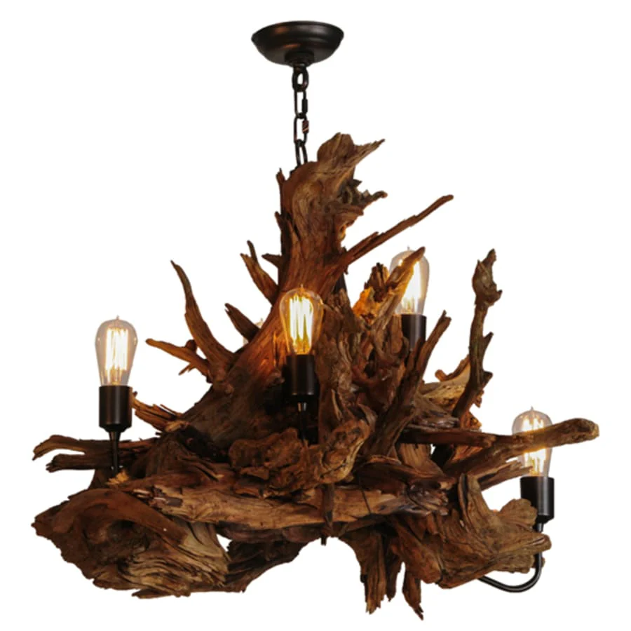 Meyda Tiffany Driftwood 5 Light 30" Wide Abstract Chandelier - Image 2