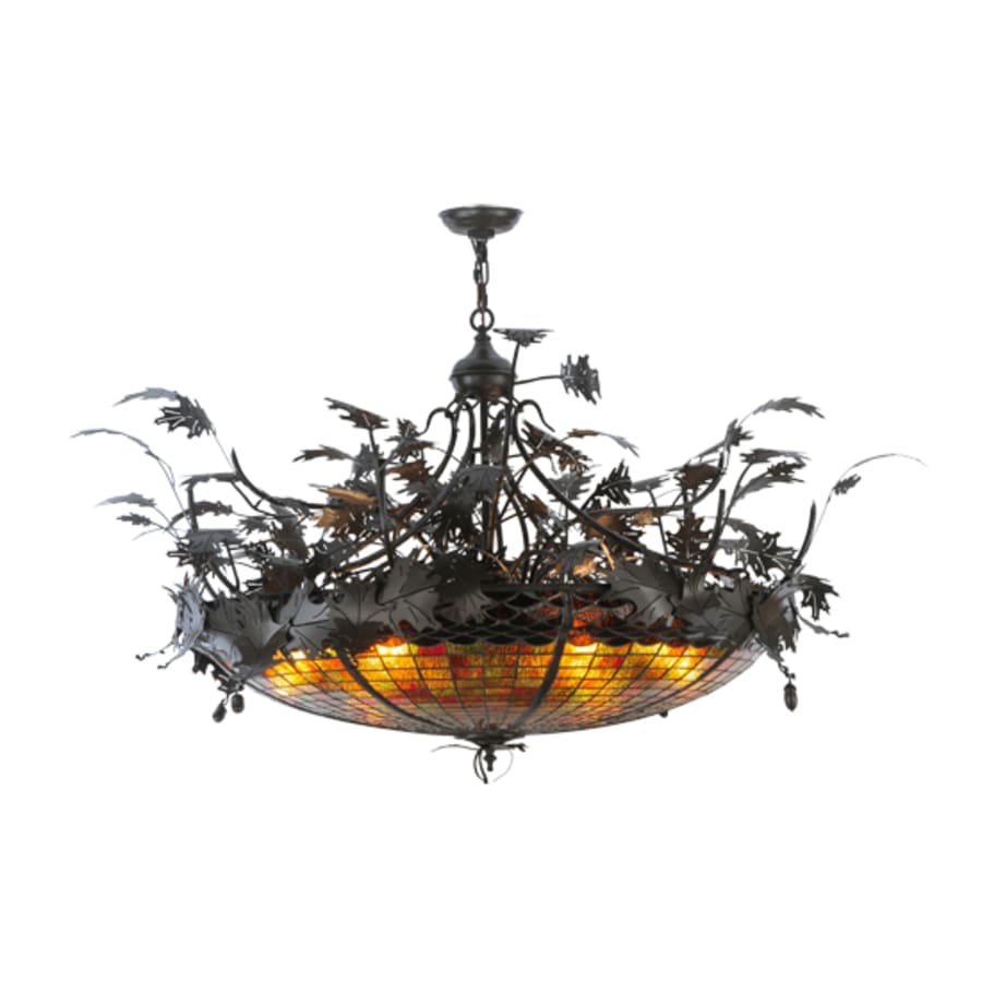 Meyda Tiffany Greenbriar Oak 6 Light 52" Wide Pendant - Image 1