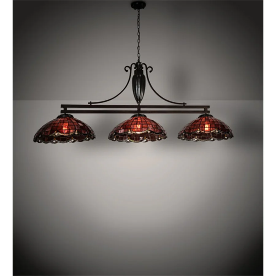 Meyda Tiffany Elan 3 Light 86" Wide Linear Pendant - Image 1