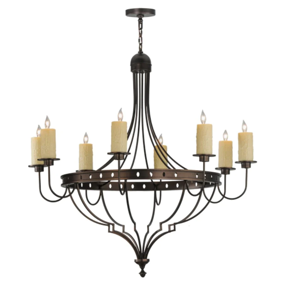 Meyda Tiffany Bottini 8 Light 48" Wide Pillar Candle Style Chandelier - Image 2