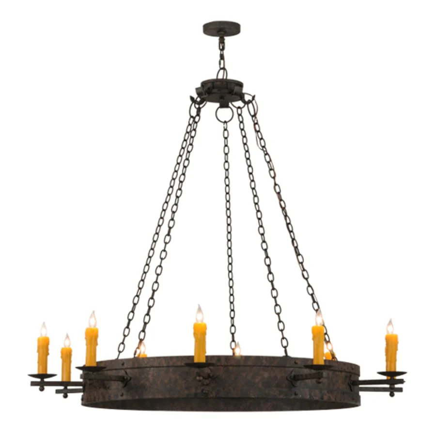 Meyda Tiffany Parnella 10 Light 60" Wide Taper Candle Ring Chandelier - Image 2