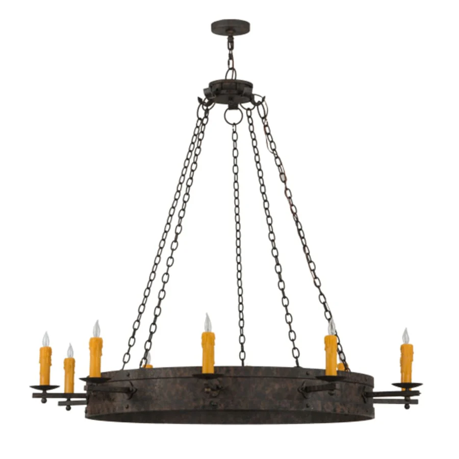 Meyda Tiffany Parnella 10 Light 60" Wide Taper Candle Ring Chandelier - Image 3