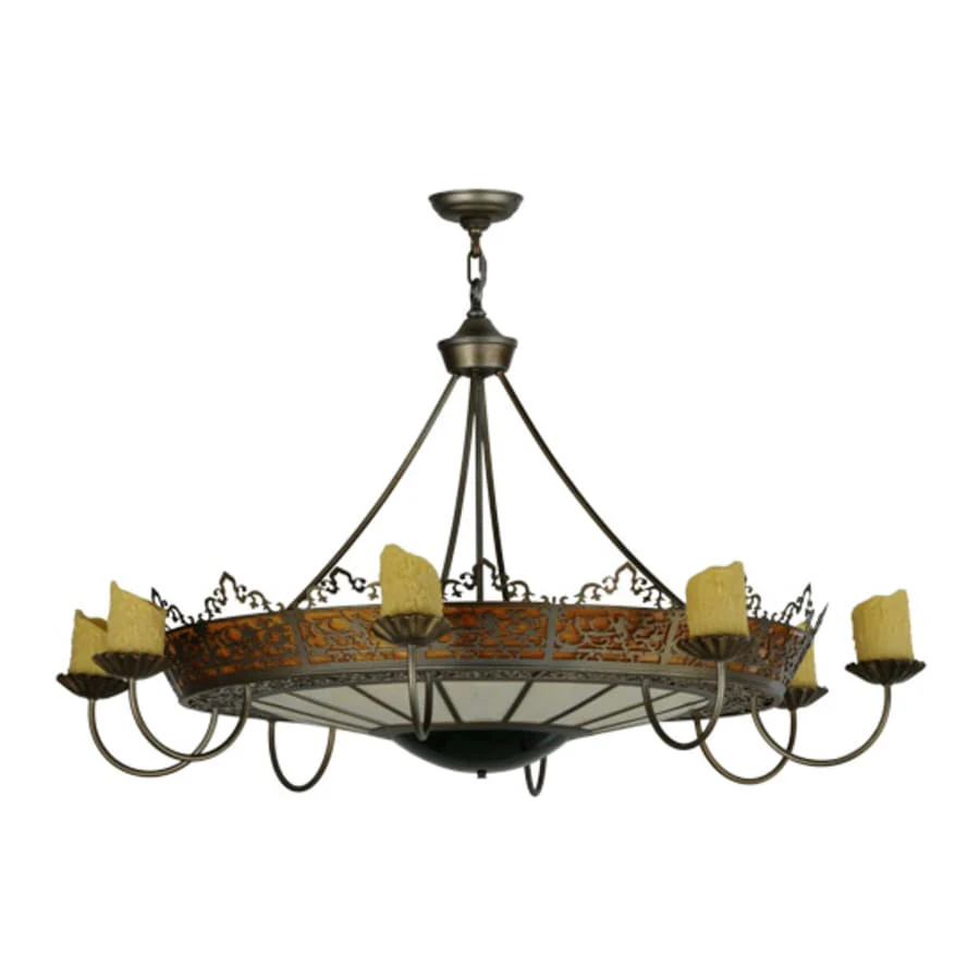 Meyda Tiffany Stanley 20 Light 47" Wide Pillar Candle Style Chandelier - Image 3
