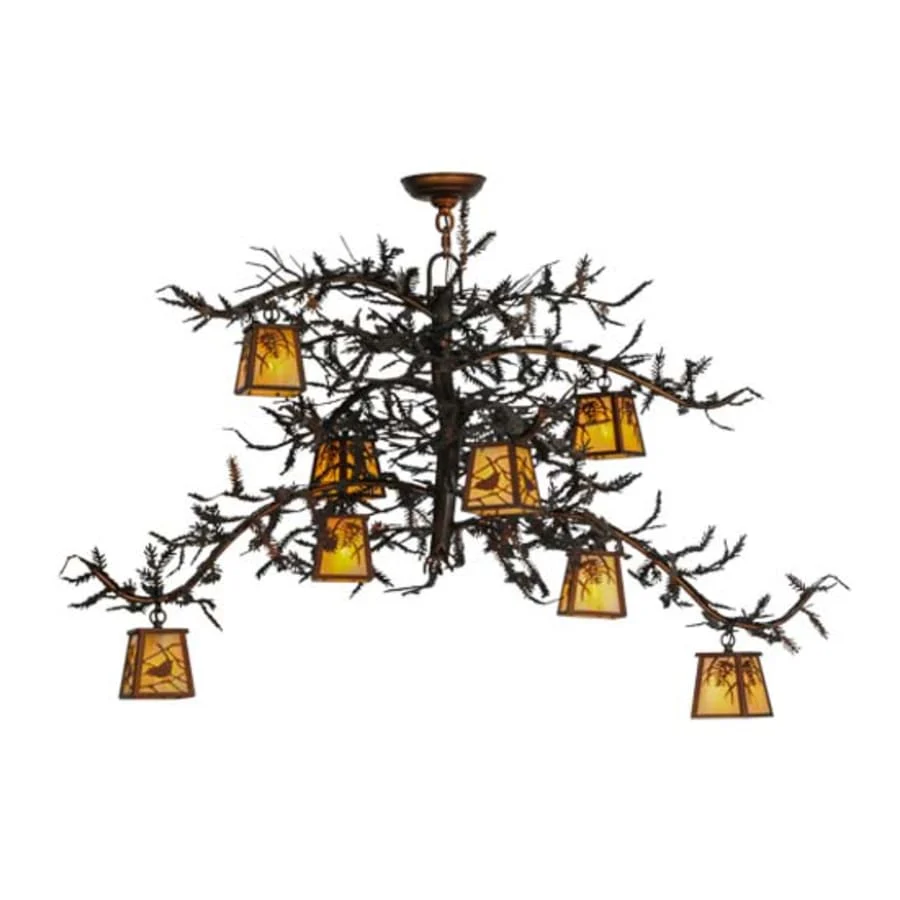 Meyda Tiffany Pine Branch 8 Light 48" Wide Chandelier - Image 1